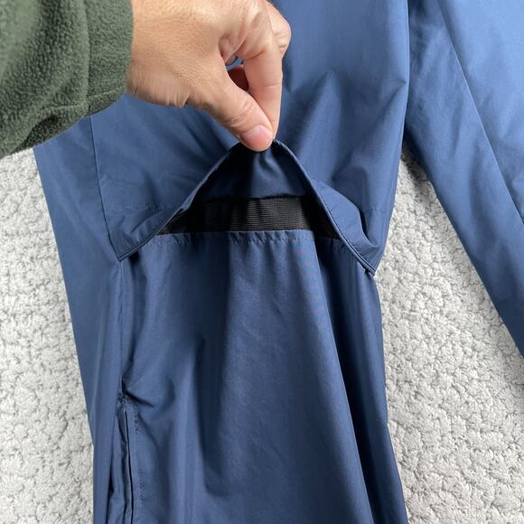 MIZUNO Lined Track Pants Mens XXL Blue Zip Ankle Vented Drawstring Pockets - Picture 6 of 12